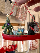 Dog Canoe Ornament