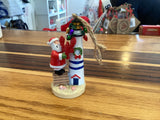Santa with Lighthouse Ornament - 173 Mercantile