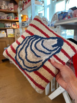 Oyster stripe pillow