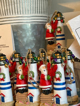 Santa Lighthouse Orn