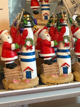 Santa Lighthouse Orn
