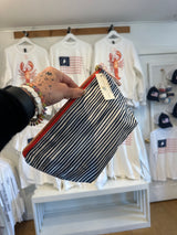 Nautical white& blue pouch - 173 Mercantile