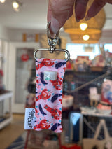 Pink lob lippy clip