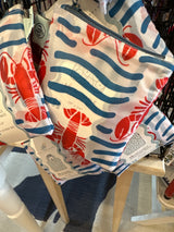 Lobster Waves blu bag - 173 Mercantile