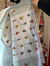 Fly fish tea towel