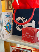 White Lobster Reusable Gift Bag Tote