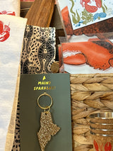 Glitter keychain Maine