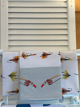 Fly fish tea towel