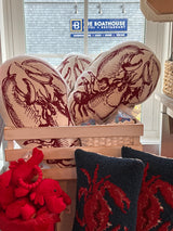 Lobster Shaped Throw Pillow