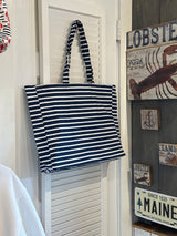 Classic Navy & White tote
