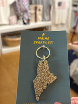Glitter keychain Maine