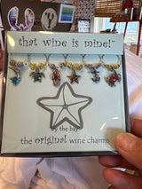 By the bay wine charm