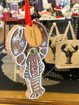 Gingerbread Lobster ornament