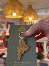 Glitter keychain Maine