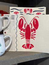 Lobster Waves Blu Eco set of two