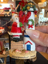 Santa Lighthouse ornament - 173 Mercantile