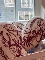 Lobster Shaped Throw Pillow