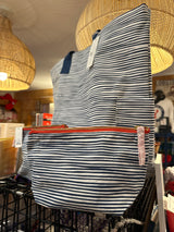 Nautical white& blue pouch