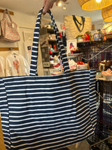 Classic Navy & White tote