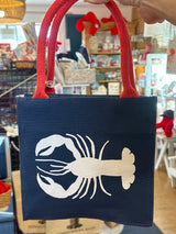 White Lobster Reusable Gift Bag Tote