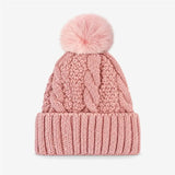 Minimalist Solid Color Fold-Over Cuff Knit Hat